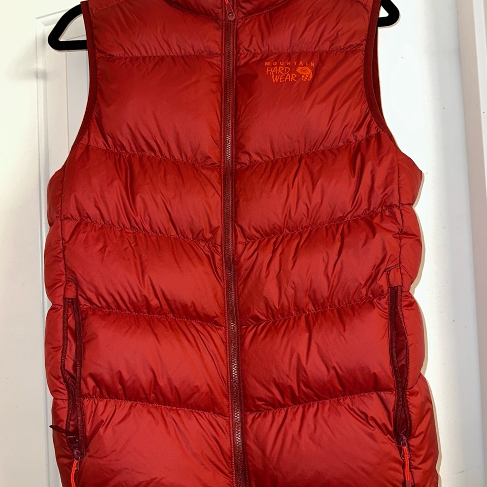Mountain Hardwear Red Quilted Down Vest